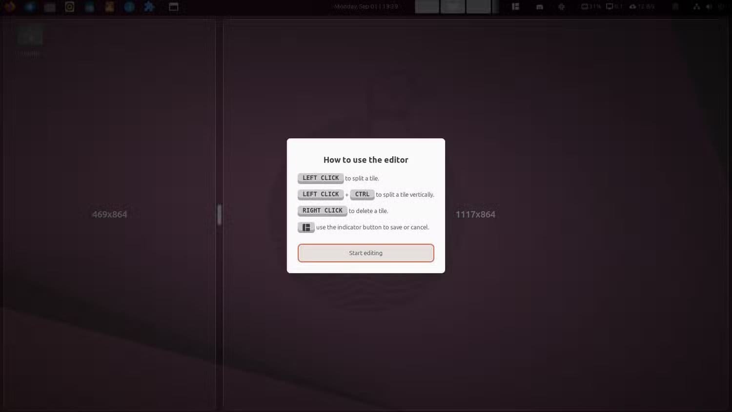 8b-tiling-shell-tiling-zone-configuration-overlay أفضل إضافات GNOME التي تجعل استخدام Ubuntu أكثر متعة وسلاسة