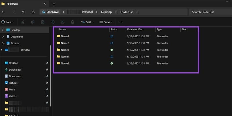 How-to-Create-Multiple-Folders-in-Windows-From-a-List-of-Names-7 طريقة سريعة لإنشاء مجلدات متعددة دفعة واحدة في Windows