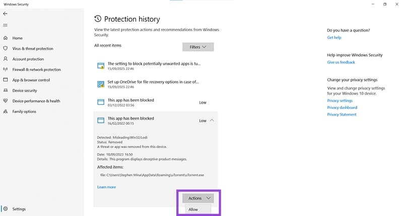 How-to-Prevent-Windows-Defender-From-Removing-Files-6 منع Windows Defender من حذف ملفاتك المهمة بسهولة
