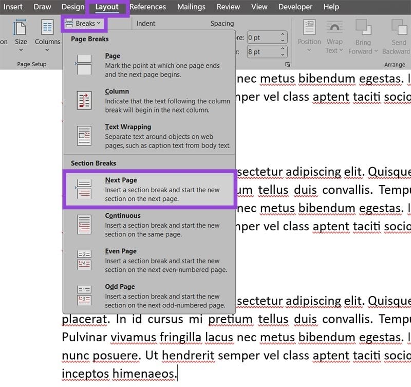 How-to-Restart-Numbering-in-Microsoft-Word-5 طريقة إعادة ترقيم الصفحات والفقرات في Microsoft Word