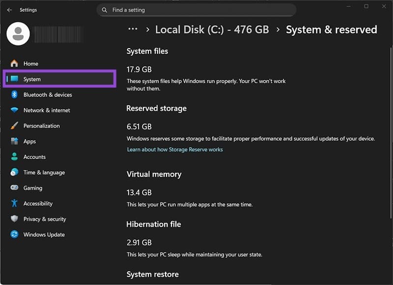 How-to-Temporarily-Disable-Reserved-Storage-in-Windows-11-1 حل مشكلة التخزين المحجوز في Windows 11 وتحرير المساحة بسهولة