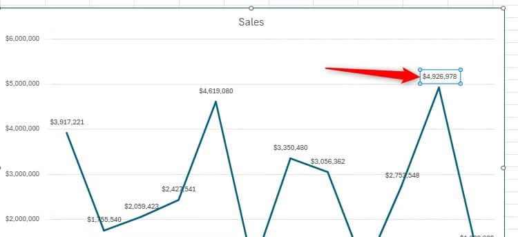 a-data-label-on-a-chart-in-excel-for-the-web-is-selected أحدث ميزات Microsoft Excel 2025 التي تعزز إنتاجيتك