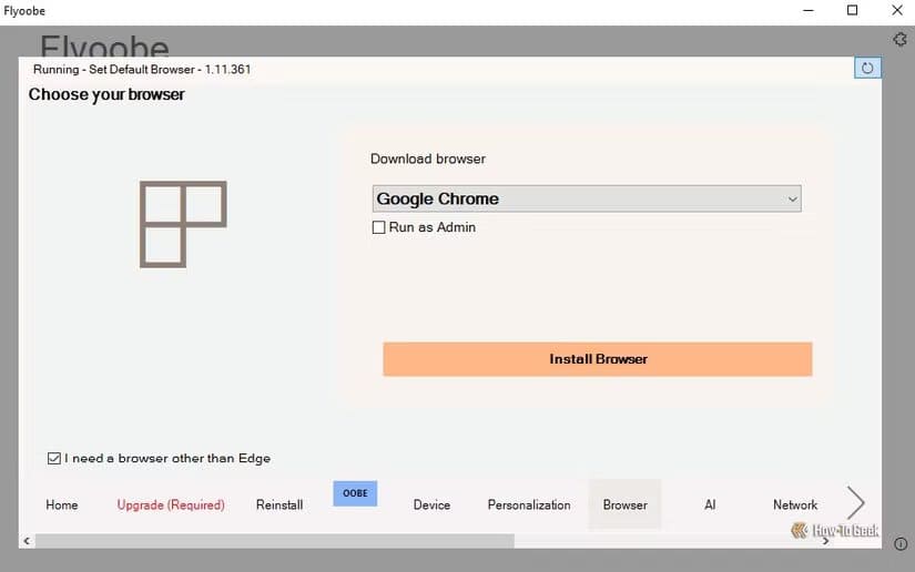browser-tab-in-flyoobe طريقة تثبيت Windows 11 بدون ميزات الذكاء الاصطناعي بسهولة