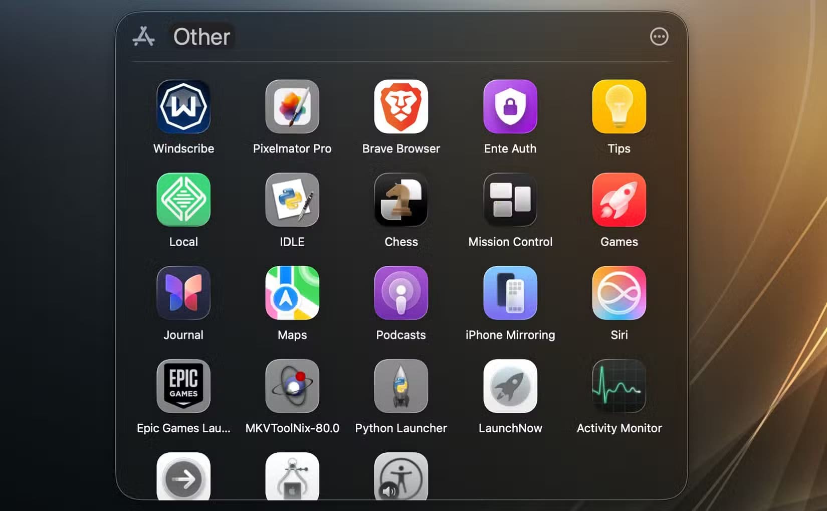 categories-in-spotlight طرق استبدال لوحة التشغيل في macOS Tahoe بسهولة