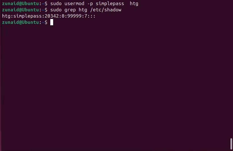 changing-a-user-s-password-using-the-usermod-command أفضل طرق استخدام أمر usermod لإدارة مستخدمي Linux بفعالية