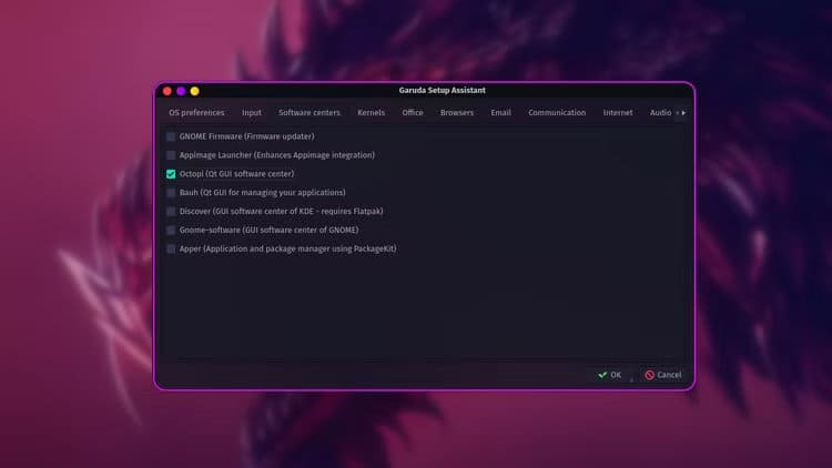 choosing-preferred-software-center-using-the-garuda-setup-assistant لماذا أصبحت Garuda Linux التوزيعة التي لا أستغني عنها بعد سنوات من الاستخدام اليومي