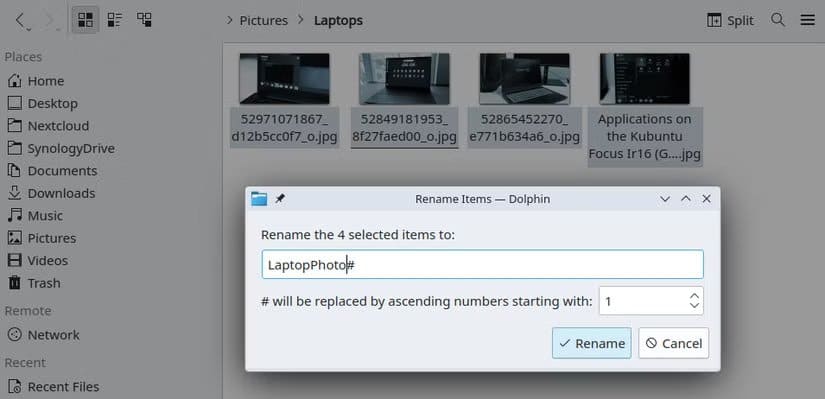 dolphin-file-manager-s-batch-rename-dialog أفضل ميزات KDE Dolphin المخفية التي تعزز تجربة الاستخدام