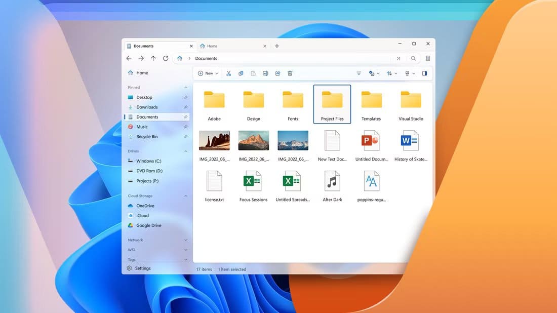 files-app-window-open-on-windows-11-displaying-organized-folders-and-files أفضل بديل لمستكشف الملفات على Windows 11 يمنحك تجربة أسرع وأسهل