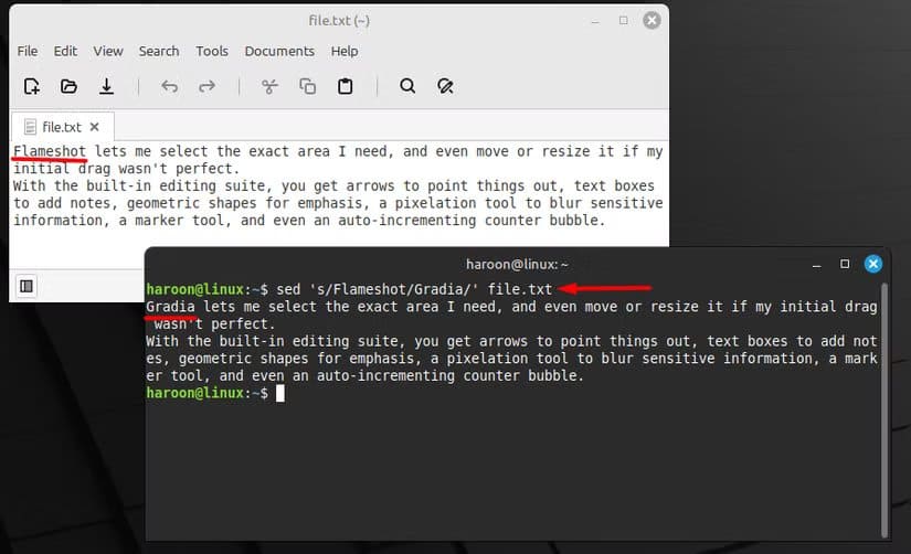 finding-and-replacing-content-using-sed-command أفضل الطرق لاستخدام الأمر sed لتحرير النصوص على Linux