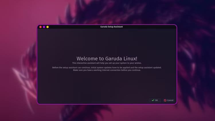 garuda-linux-post-installation-setup-process لماذا أصبحت Garuda Linux التوزيعة التي لا أستغني عنها بعد سنوات من الاستخدام اليومي