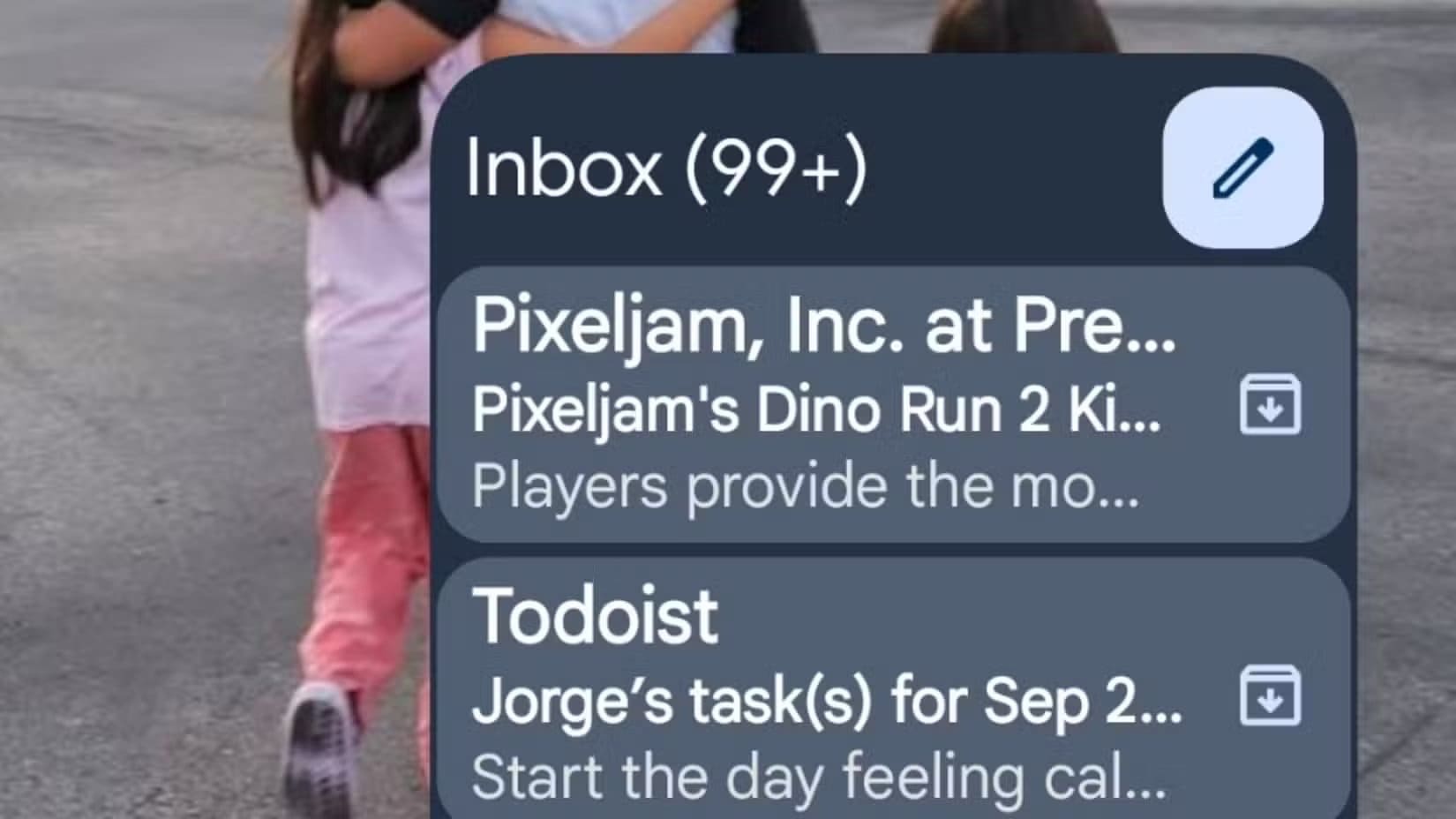 gmail-widget-on-an-android-home-screen أفضل 10 تطبيقات أندرويد مميزة تستحق التجربة