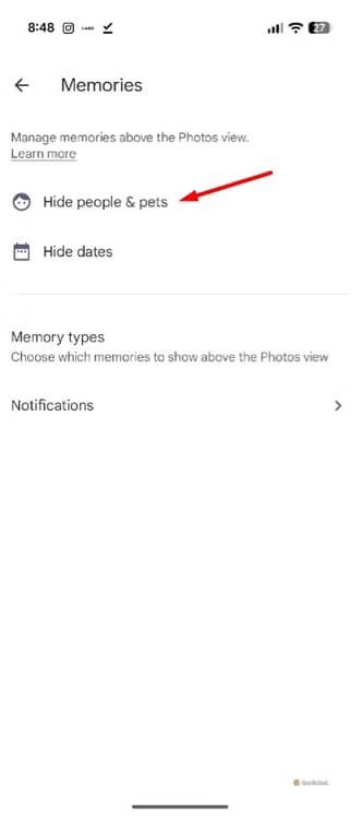hide-people-pets-option-in-google-photos مميزات Google Photos التي قد لا تعرفها وتغير طريقة استخدامك للتطبيق