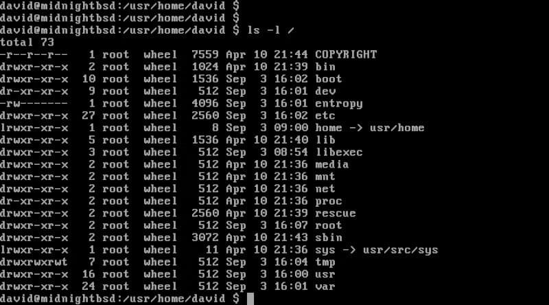 midnightbsd-console أفضل أنظمة BSD التي تمنحك تجربة مختلفة عن Linux