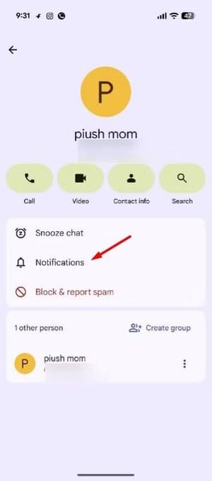 notifications-option-in-the-google-messages-app كيفية تثبيت المحادثات المهمة في رسائل Google بسهولة