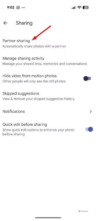 partner-sharing-option-in-google-photos-1 مميزات Google Photos التي قد لا تعرفها وتغير طريقة استخدامك للتطبيق