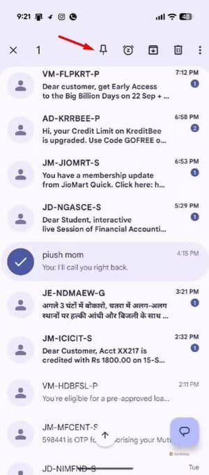 pin-icon-in-the-google-messages-app كيفية تثبيت المحادثات المهمة في رسائل Google بسهولة