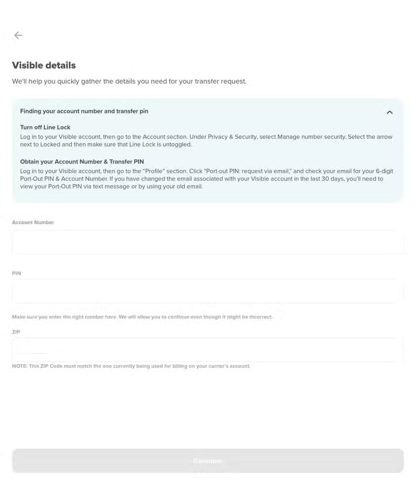 port-out-screen-for-visible الفرق بين eSIM والبطاقة SIM العادية وأيهما أنسب لك