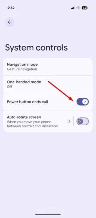 power-button-end-call-option-in-pixel طرق سهلة لإنهاء المكالمات بسرعة على أندرويد