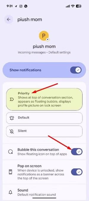 priority-option-in-the-google-messages-app كيفية تثبيت المحادثات المهمة في رسائل Google بسهولة