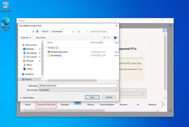 saving-media-creating-file طريقة تثبيت Windows 11 بدون ميزات الذكاء الاصطناعي بسهولة