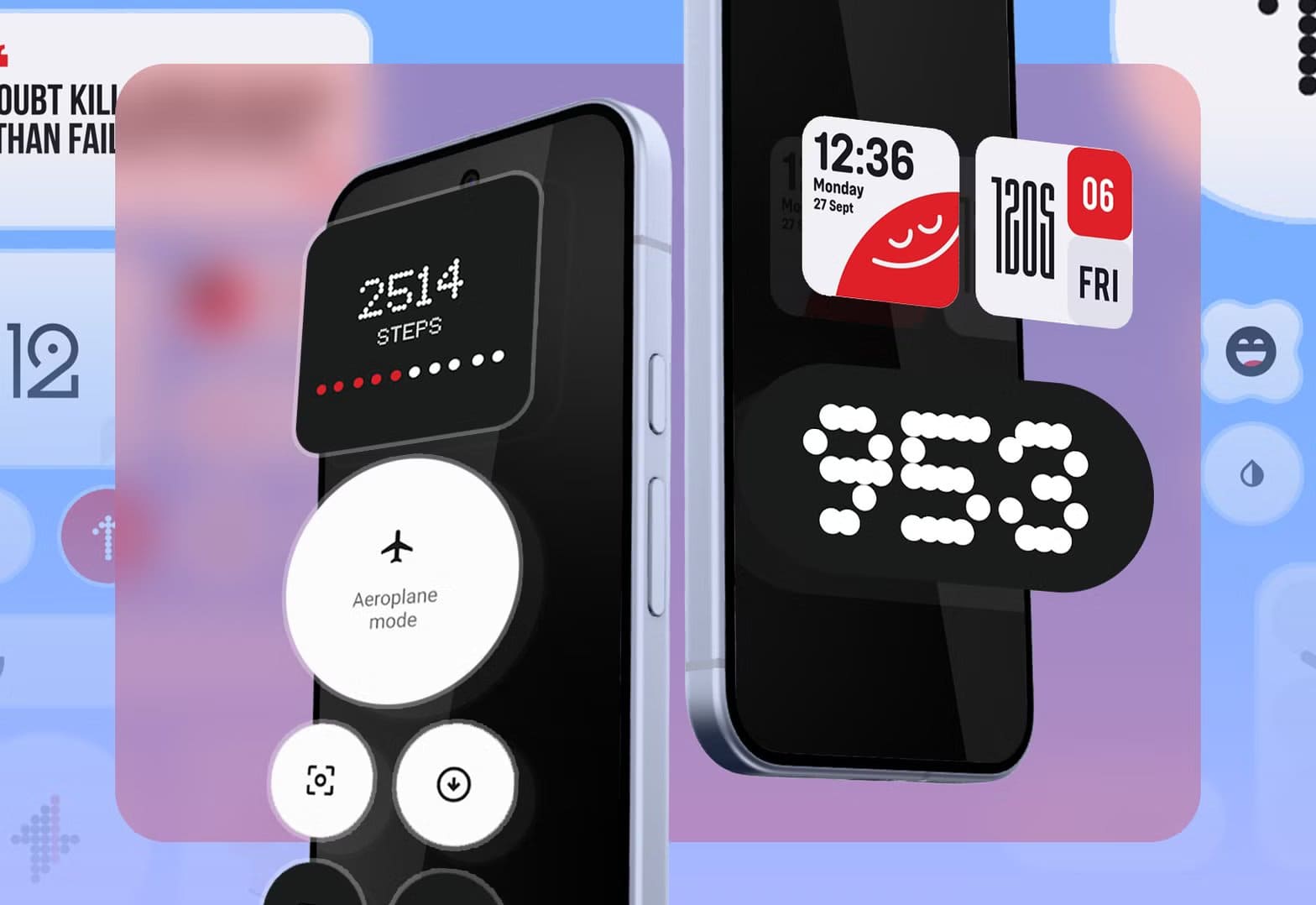 smartphones_displaying_customizable_widgets_with_several_widget_designs_in_the_background أفضل حزمة أدوات Android توفر لك كل ما تحتاجه