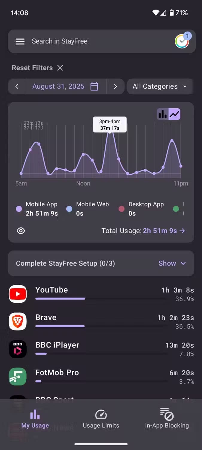 stayfree-home-screen لماذا قد تزيد خاصية الرفاهية الرقمية في أندرويد من وقت استخدام الشاشة