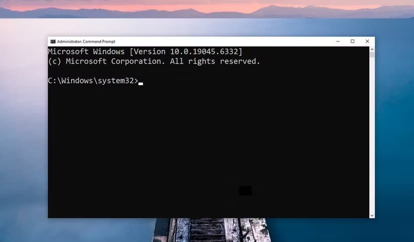 the-command-prompt-open-as-administrator-1 خطوات تشغيل موجه الأوامر كمسؤول في ويندوز 10