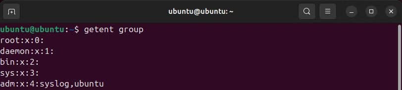 the-linux-getent-command-being-used-to-see-which-users-are-in-which-groups طريقة إضافة مستخدم إلى مجموعة على لينكس خطوة بخطوة