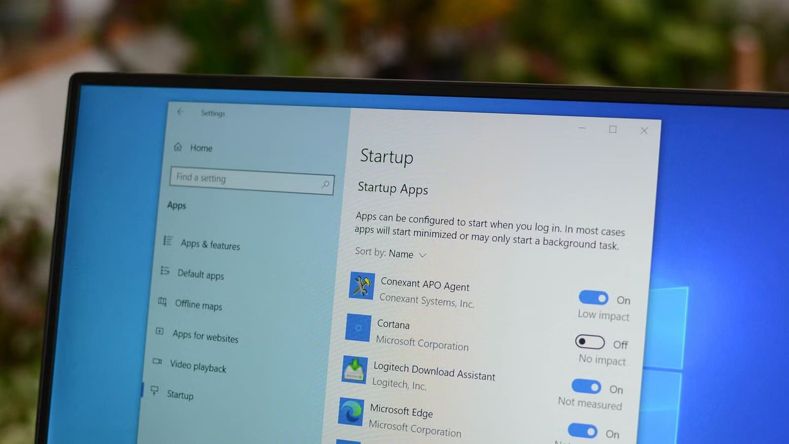 the-windows-10-startup-screen-in-the-settings-app كيفية تسريع إقلاع Windows بإيقاف برامج بدء التشغيل