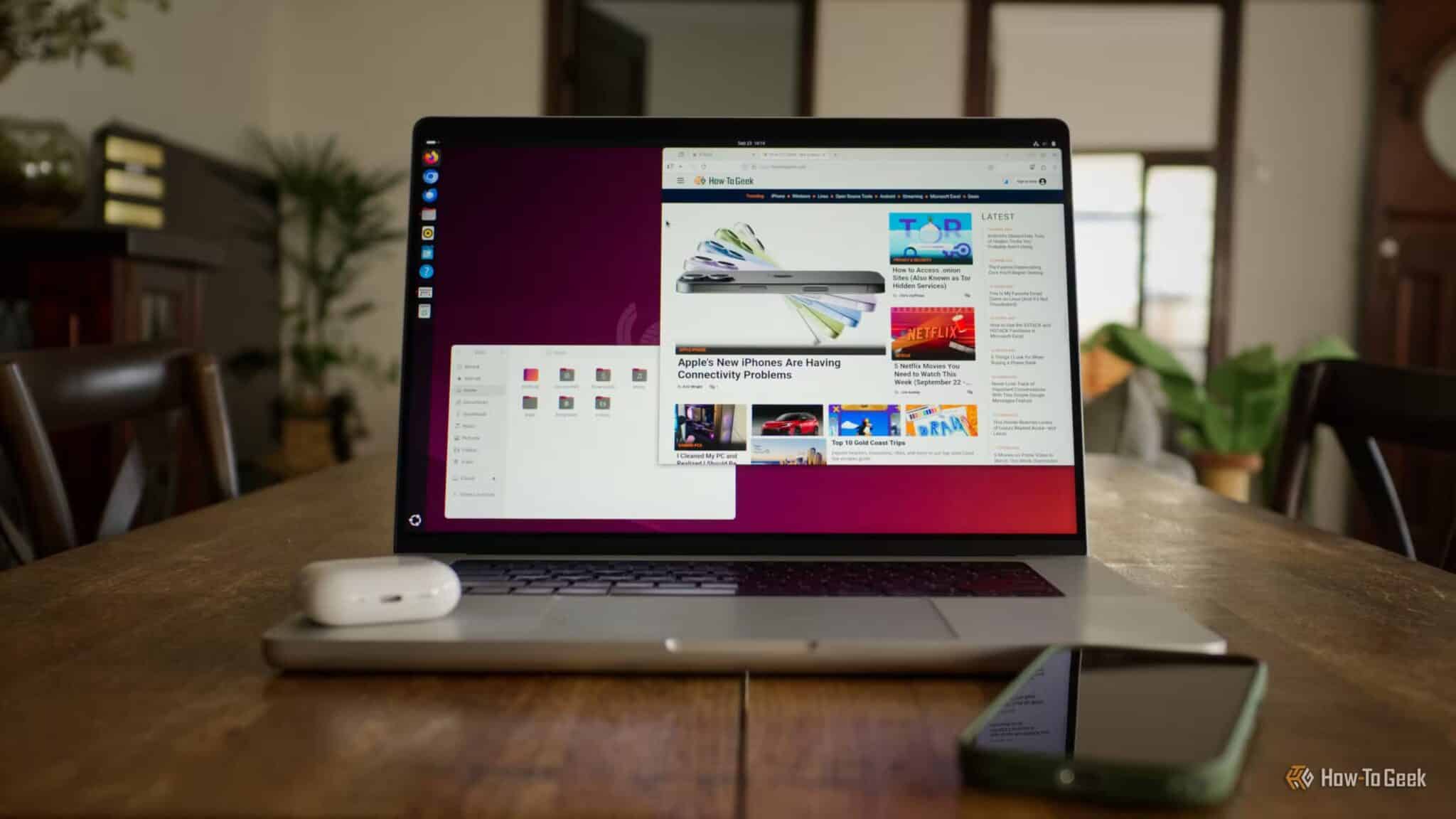 ubuntu-running-on-a-macbook-pro-in-a-vm-scaled استخدام Linux VM كبديل للكمبيوتر المكتبي هل هو خيار عملي