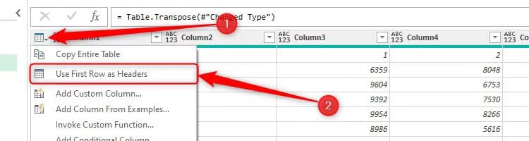 use-first-row-as-headers-is-selected-in-excel-s-power-query-editor أفضل طرق تنظيم البيانات في Microsoft Excel بكفاءة