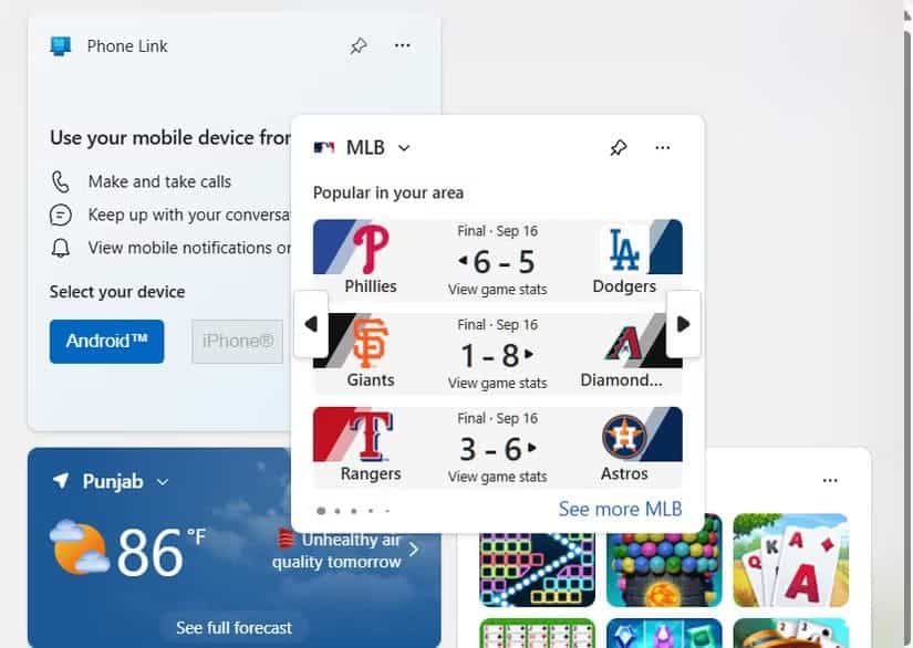 2-dragging-the-widgets-to-relocate-them-in-the-panel طرق ذكية لتحويل لوحة أدوات Windows 11 إلى مركز إنتاجية حقيقي