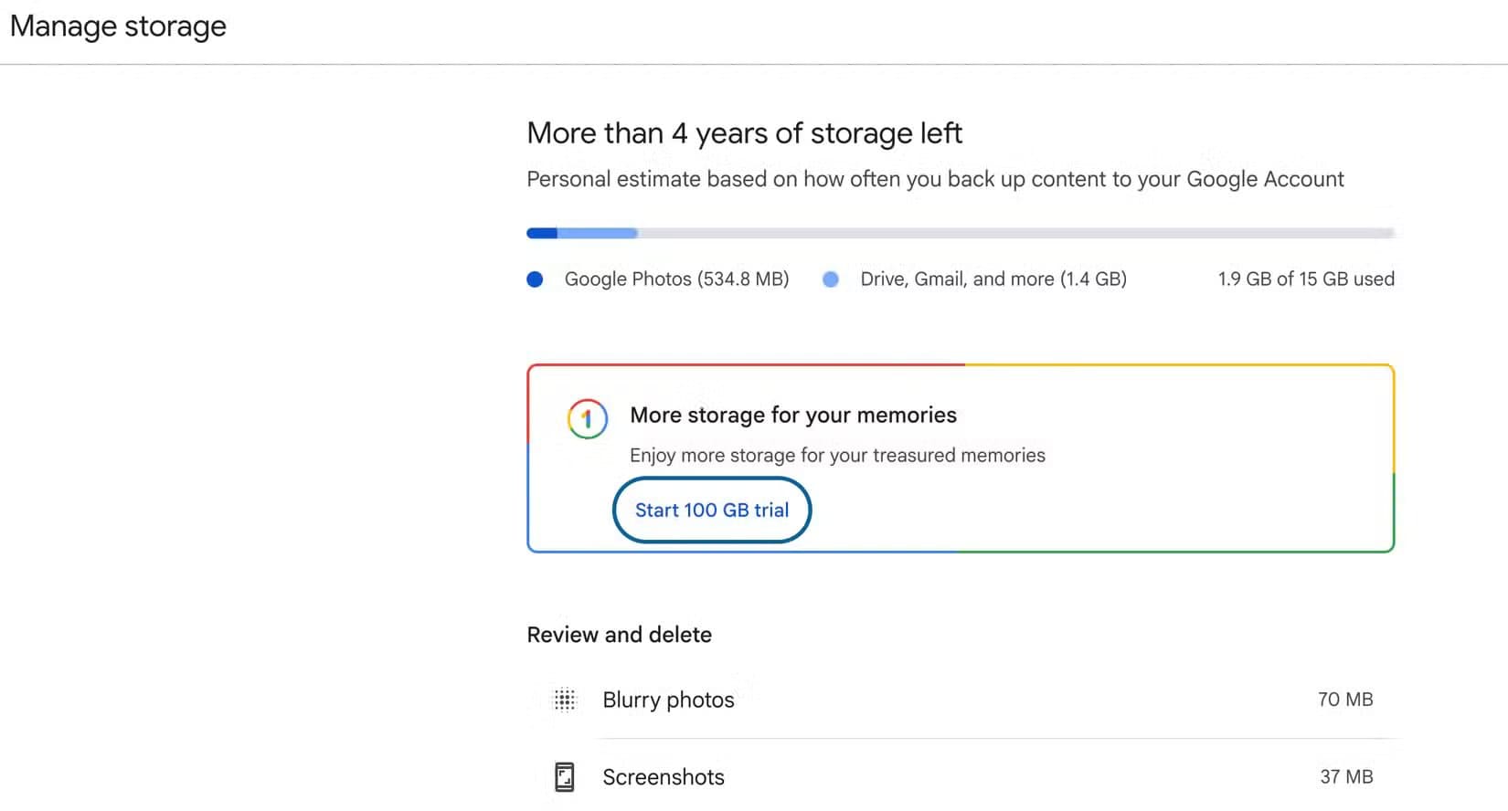4-checking-the-storage-space-consumed-by-different-files-in-google-photos طرق ذكية لتفريغ مساحة في Google Drive دون حذف ملفات مهمة