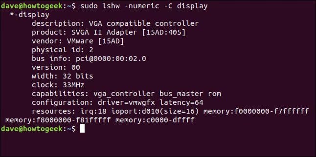 5-4 طرق معرفة نوع وحدة معالجة الرسومات المثبتة على نظام Linux بسهولة