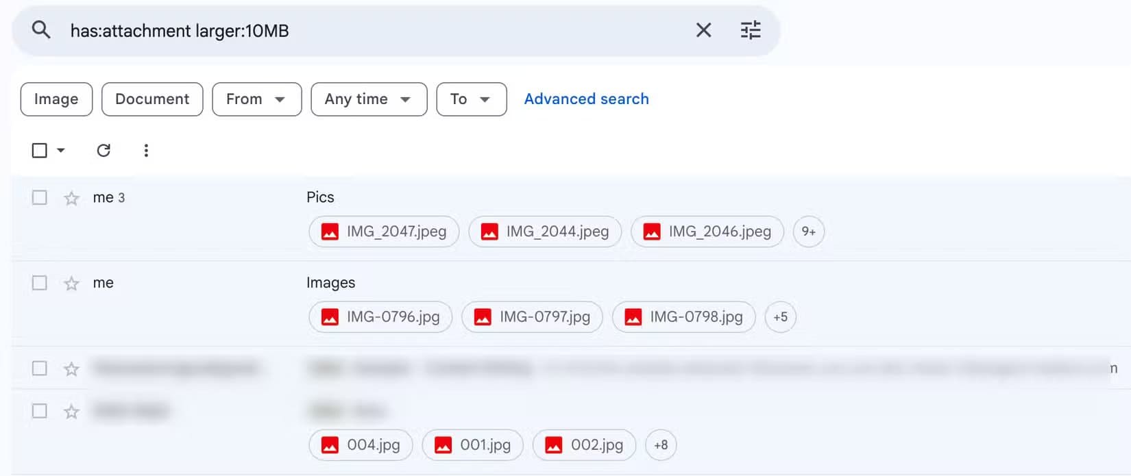 6-searching-for-emails-with-large-attachments-in-gmail طرق ذكية لتفريغ مساحة في Google Drive دون حذف ملفات مهمة