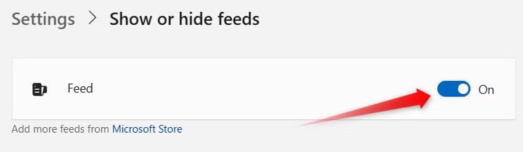7-turning-off-the-feed-in-the-widgets-panel-on-windows طرق ذكية لتحويل لوحة أدوات Windows 11 إلى مركز إنتاجية حقيقي