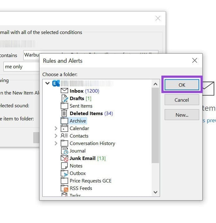 How-to-Automatically-Move-Emails-to-a-Folder-in-Outlook-3 طريقة تنظيم رسائل Outlook تلقائيًا داخل المجلدات بخطوات سهلة