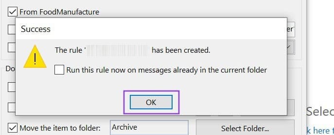 How-to-Automatically-Move-Emails-to-a-Folder-in-Outlook-4 طريقة تنظيم رسائل Outlook تلقائيًا داخل المجلدات بخطوات سهلة