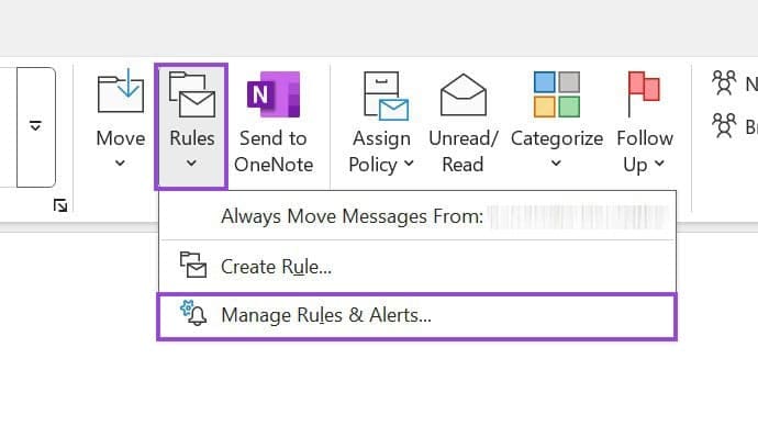 How-to-Automatically-Move-Emails-to-a-Folder-in-Outlook-5 طريقة تنظيم رسائل Outlook تلقائيًا داخل المجلدات بخطوات سهلة
