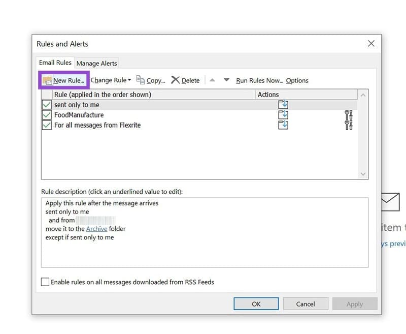 How-to-Automatically-Move-Emails-to-a-Folder-in-Outlook-6 طريقة تنظيم رسائل Outlook تلقائيًا داخل المجلدات بخطوات سهلة