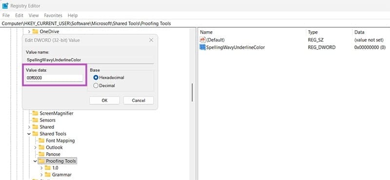How-to-Change-the-Underline-Color-for-Word-Spellcheck-3 تخصيص لون التسطير في التدقيق الإملائي داخل Microsoft Word