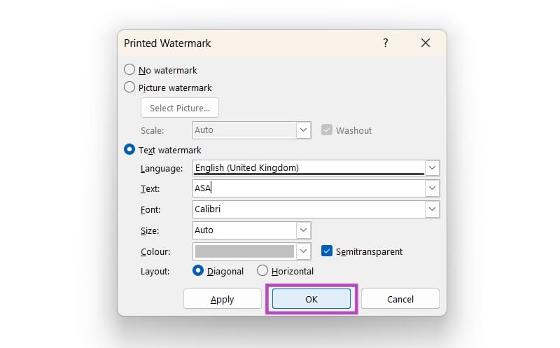 How-to-Insert-a-Watermark-in-Word-4 طريقة سهلة لإضافة علامة مائية إلى مستند Word دون التأثير على تنسيقه