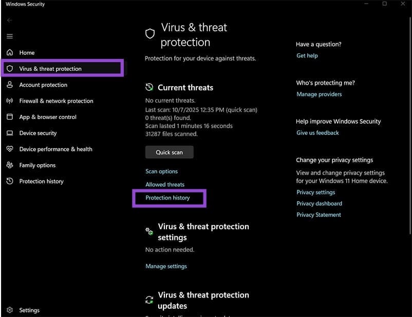 How-to-Restore-Quarantined-Items-From-Windows-Defender-2 استعادة الملفات المحذوفة من Windows Defender بسهولة