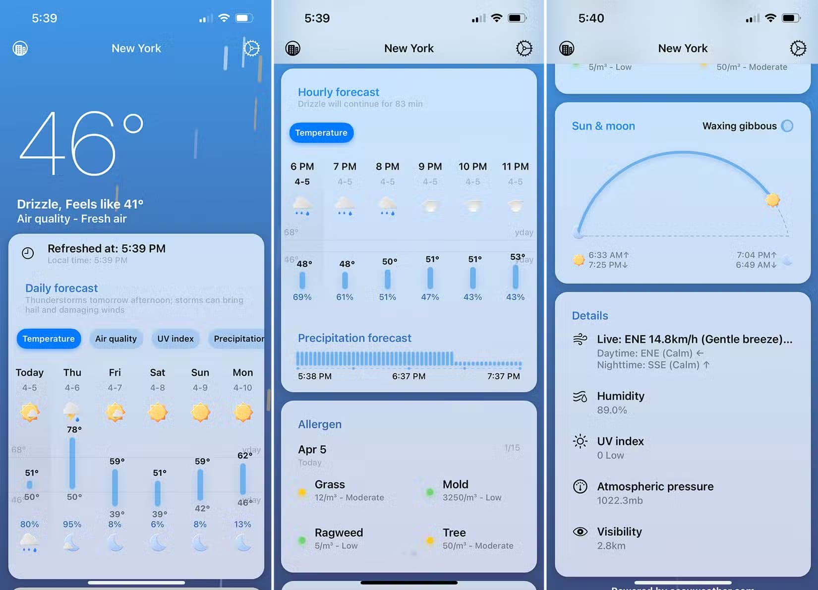 WeatherAppScreenshot3 ما الذي يجمعه Google فعليًا من هاتفك Android وكيف يحدث ذلك
