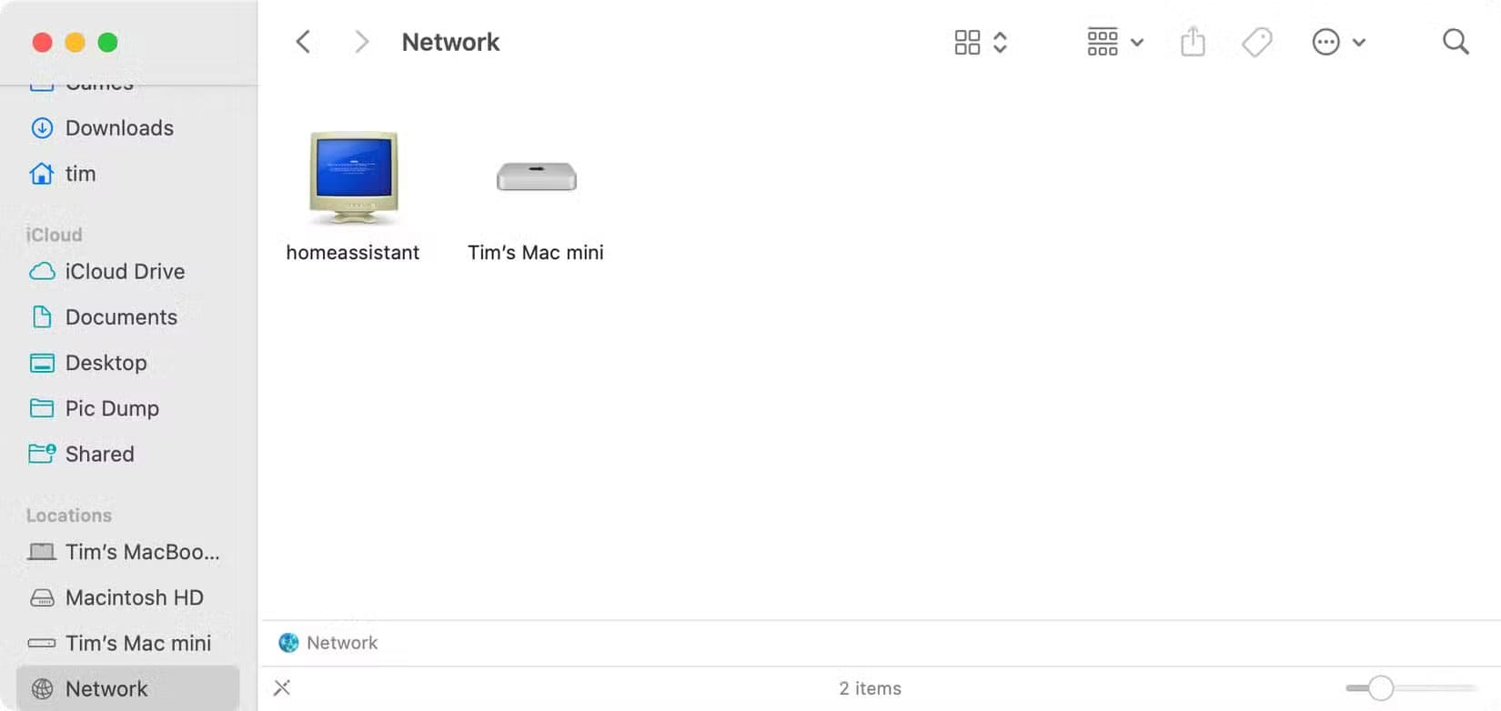 a-home-assistant-network-share-in-macos-finder حفظ إعدادات Home Assistant تلقائيًا على Google Drive أو iCloud