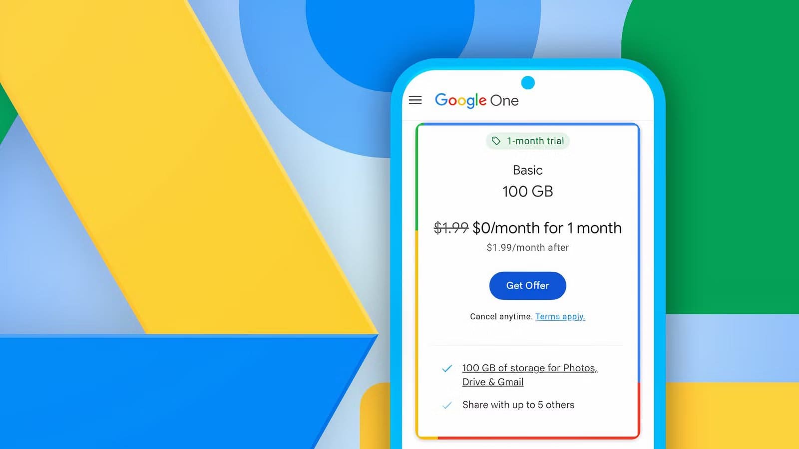 a-phone-showing-one-of-the-google-drive-plans طرق ذكية لتفريغ مساحة في Google Drive دون حذف ملفات مهمة