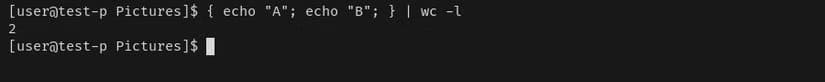 a-terminal-window-displays-a-command-group-with-two-echo-statements-in-it-the-value-is-piped-to-the-wc-command-that-performs-a-line-count-which-displays-the-number-2 كيف تكتشف أوامر Terminal تُغيّر تجربتك على الفور