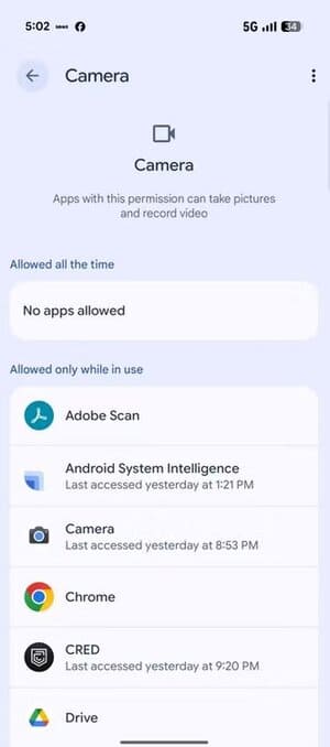 allowed-all-the-time-section-in-android هذه الإعدادات الست التي في Android قد تُعرض خصوصيتك للخطر