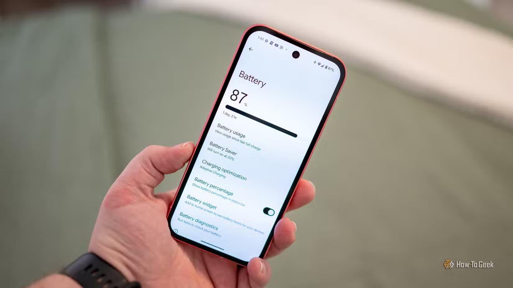 battery-settings-menu-on-the-google-pixel-9a الحقيقة وراء إحصائيات بطارية Android ولماذا لا تعكس ما يحدث فعليًا