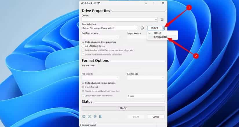 click-the-arrow-then-select-download-from-the-drop-down-menu حيلة بسيطة لتثبيت Windows 11 دون الحاجة إلى حساب Microsoft